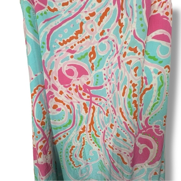 Lilly Pulitzer Dusk Silk Tank Dress Jellies Be Jammin Size Medium - Picture 4 of 14